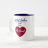 最高の教えハートの先生 ツートーンマグカップ (正面左)