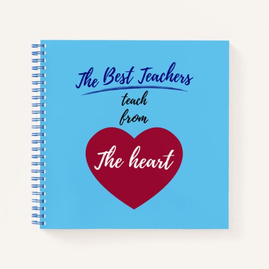 最高の教えハートの先生 ノートブック (正面)