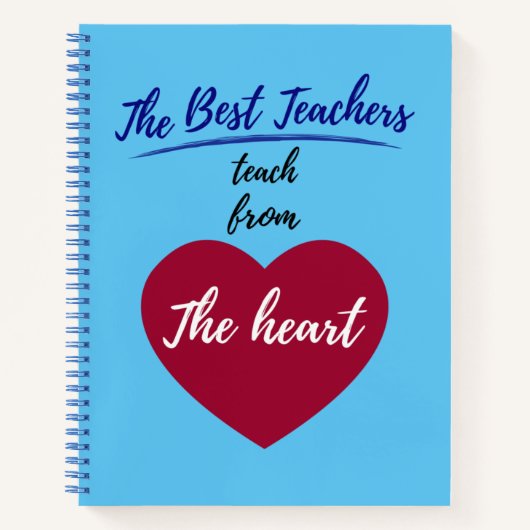 最高の教えハートの先生 ノートブック (正面)