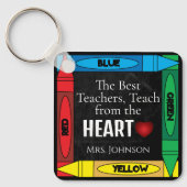 最高の教えハート |先生 キーホルダー (正面)