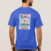 最高の数字Tシャツ Tシャツ (裏面)