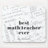 最高の数学教師｜数学公式モノグラム マウスパッド (正面)