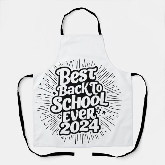 最高の新学期2024年デザイン エプロン (正面)