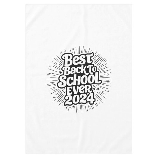 最高の新学期2024年デザイン テーブルクロス (正面)