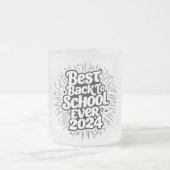 最高の新学期2024年デザイン フロストグラスマグカップ (中央)