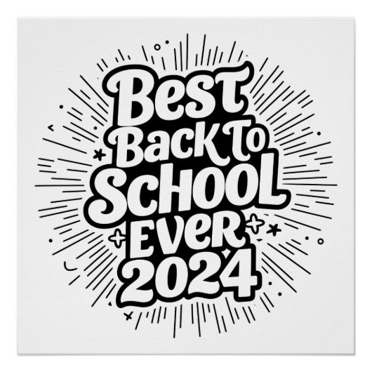最高の新学期2024年デザイン ポスター (正面)