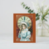 「最高の新年の希望」ヴィンテージ シーズンポストカード (スタンド正面)