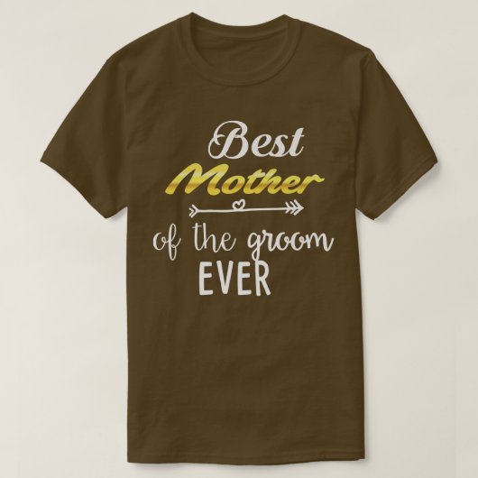 最高の新郎の母 Tシャツ (デザイン正面)