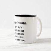 最高の方法 ツートーンマグカップ (正面右)