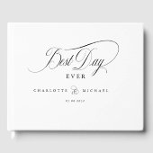 最高の日だ！エレガント結婚の ゲストブック (正面)