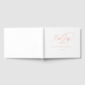 最高の日だ！エレガント結婚の ゲストブック (全面)