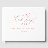 最高の日だ！エレガント結婚の ゲストブック (正面)