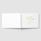 最高の日だ！エレガント結婚の ゲストブック (全面)