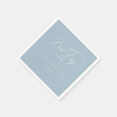 最高の日だ!エレガント結婚の スタンダードカクテルナプキン (角)