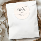 最高の日だ！エレガント結婚の ラウンドシール