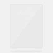 最高の日だ!エレガント、結婚のバナー アクリルサイン (正面)