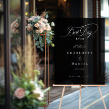 最高の日だ！エレガント、結婚のバナー