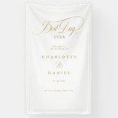 最高の日だ!エレガント、結婚のバナー 横断幕 (縦)