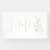 最高の日だ！エレガント、結婚のバナー 横断幕 (横)