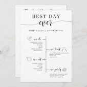 最高の日のタイムラ結婚インプログラム プログラム (正面/裏面)