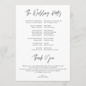 最高の日のタイムラ結婚イン プログラム (裏面)