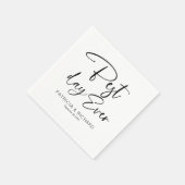 最高の日のモダン書道結婚 スタンダードカクテルナプキン (角)