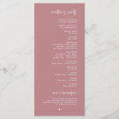 最高の日の中でモダン結婚の埃のバラ プログラム (裏面)