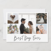 最高の日の写真結婚ありがとう サンキューカード (正面)