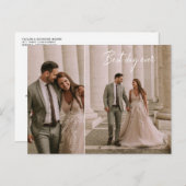 最高の日の写真結婚コラージュ ポストカード (正面/裏面)