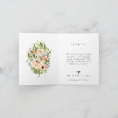 最高の日の写真結婚フローラ サンキューカード (内部)