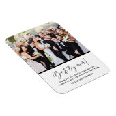 最高の日の写真結婚Thank You Magnet マグネット (右側)