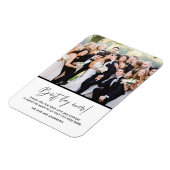 最高の日の写真結婚Thank You Magnet マグネット (左側)