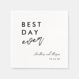 最高の日の出素朴婚披露宴 スタンダードカクテルナプキン