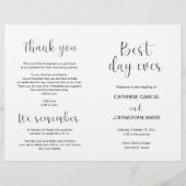 最高の日の折り畳み可モダン能プ結婚ログラム (正面)