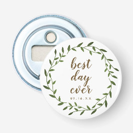 最高の日の記念 wreath 結婚記念品 栓抜き