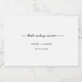 最高の日は常にエレガントな結婚式の手柄モダン リキュールボトルラベル (シングルラベル)