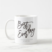 最高の日パーソナライズされた々 コーヒーマグカップ (左)