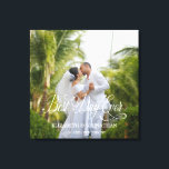 最高の日パーソナライズされた結婚前 キャンバスプリント<br><div class="desc">そしてエレガントモダンデザイン印刷最高のはパーソナライズされた、あなたのテキストと結婚一緒に行うことができるCanvas Print。このデザインに一致する他の製品については、グラフィックアートデザインストアをご覧ください。</div>