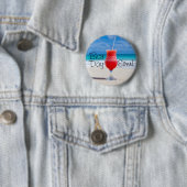 最高の日ビーチ 缶バッジ (インサイチュ)