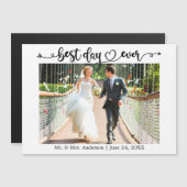 最高の日刻の書道ハートマグネットカード (正面/裏面)