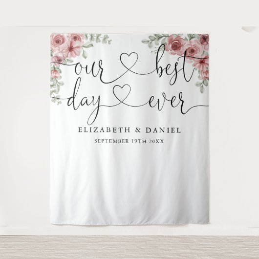 最高の日台本フローラ結婚の背景 タペストリー (正面)