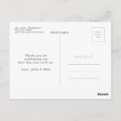 最高の日感謝はがき ポストカード (裏面)