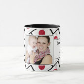 最高の日本のMOM名写真 マグカップ (中央)