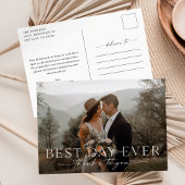 最高の日結婚感謝はがき ポストカード