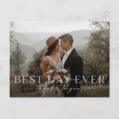 最高の日結婚感謝はがき ポストカード (正面)