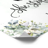 最高の日結婚日yes日ユーカリ ポスター (角)