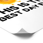 最高の日輝く ポスター (角)