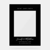 最高の日 |の結婚フォトプロップフレーム アクリルサイン