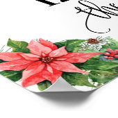 最高の日 クリスマス 結婚式の日 はい ポスター (角)