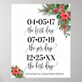 最高の日 クリスマス 結婚日 はい ポスター